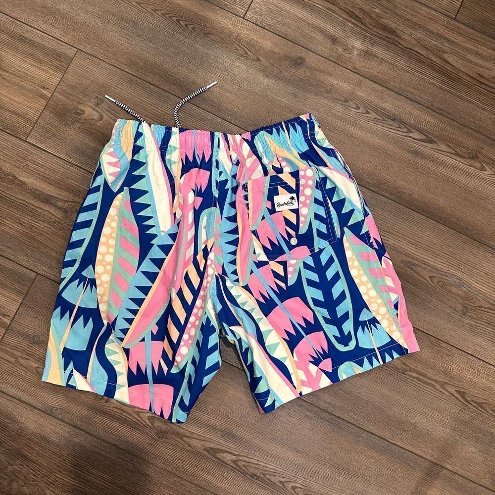 Boardies Colorful Geometric Swim Trunks Small